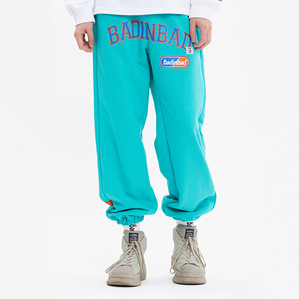 COLLEGE FONT HEAVY WEIGHT PANTS_MINT