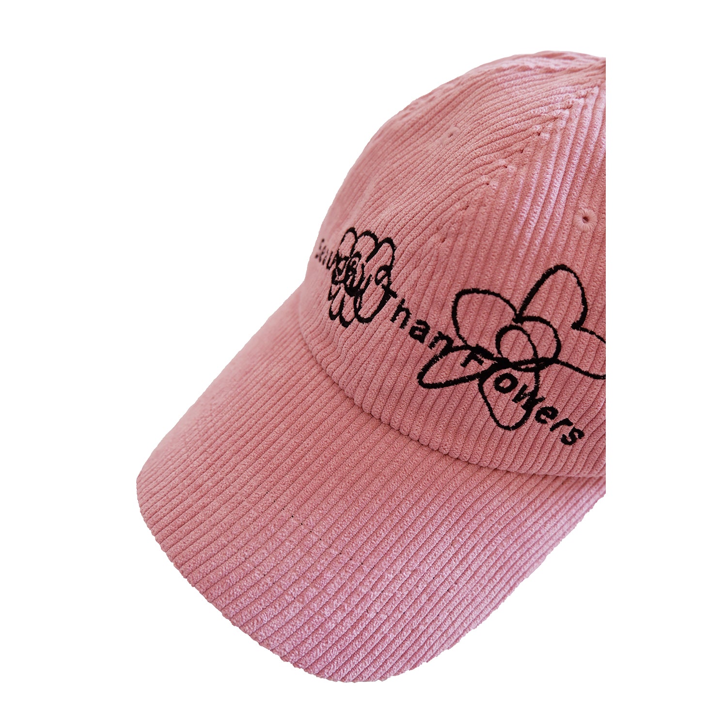 Beautiful Than Flowers Corduroy Cap / Pink