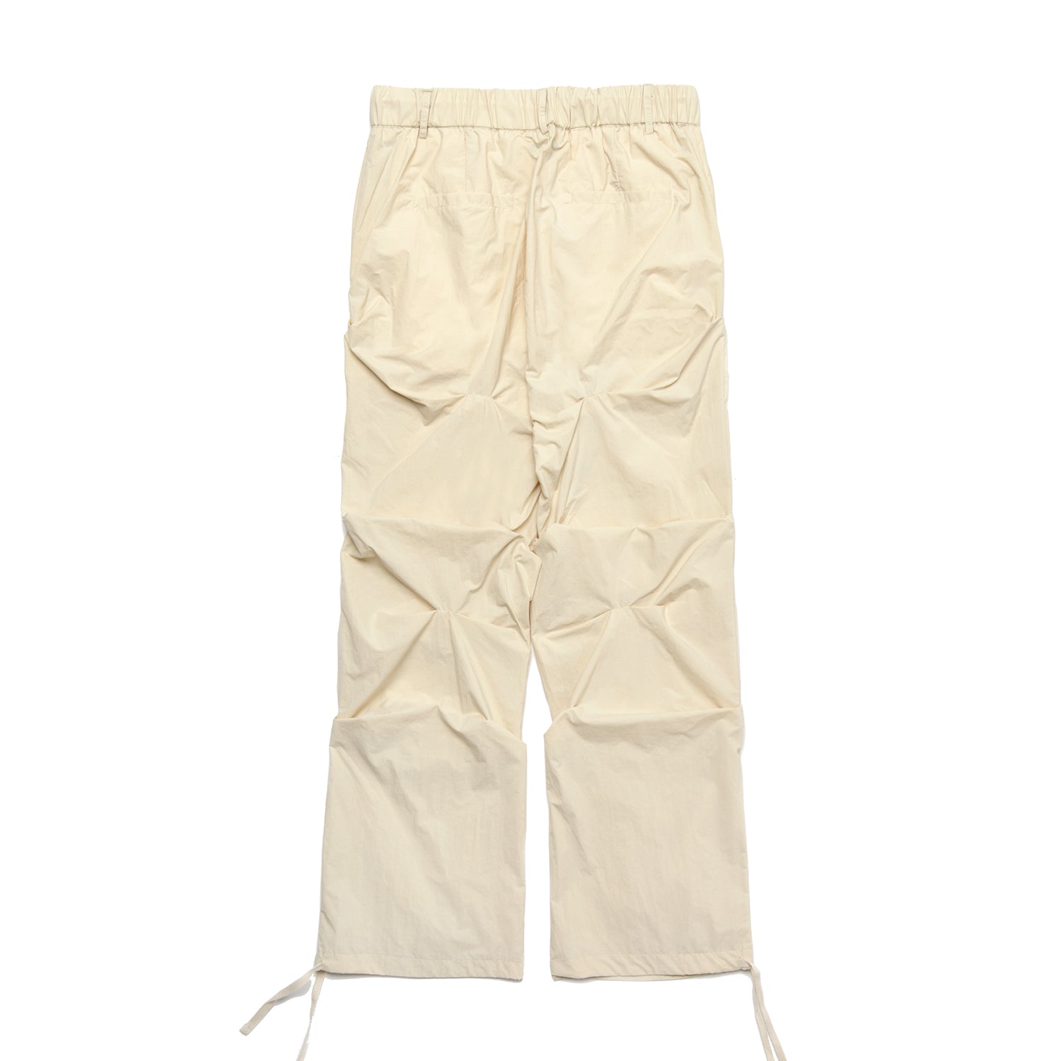 CREASE NYLON BANDING PANTS_CREAM