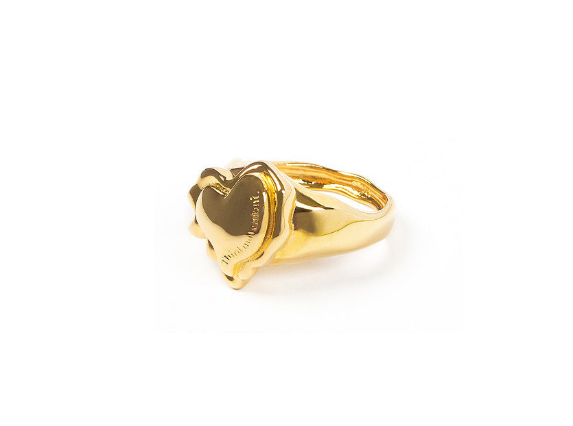 Melting Heart Bold Ring (Gold)