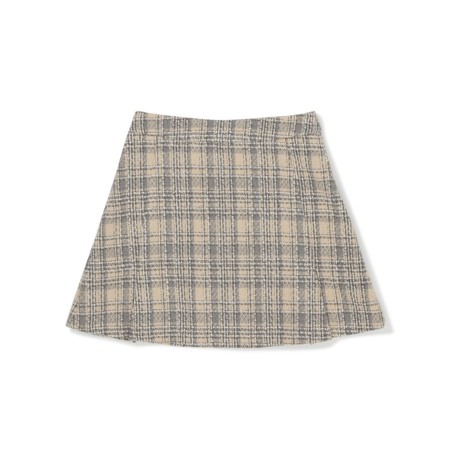 ツイードセットアップミニスカート / Tweed Set-up Mini Skirt [GREY]