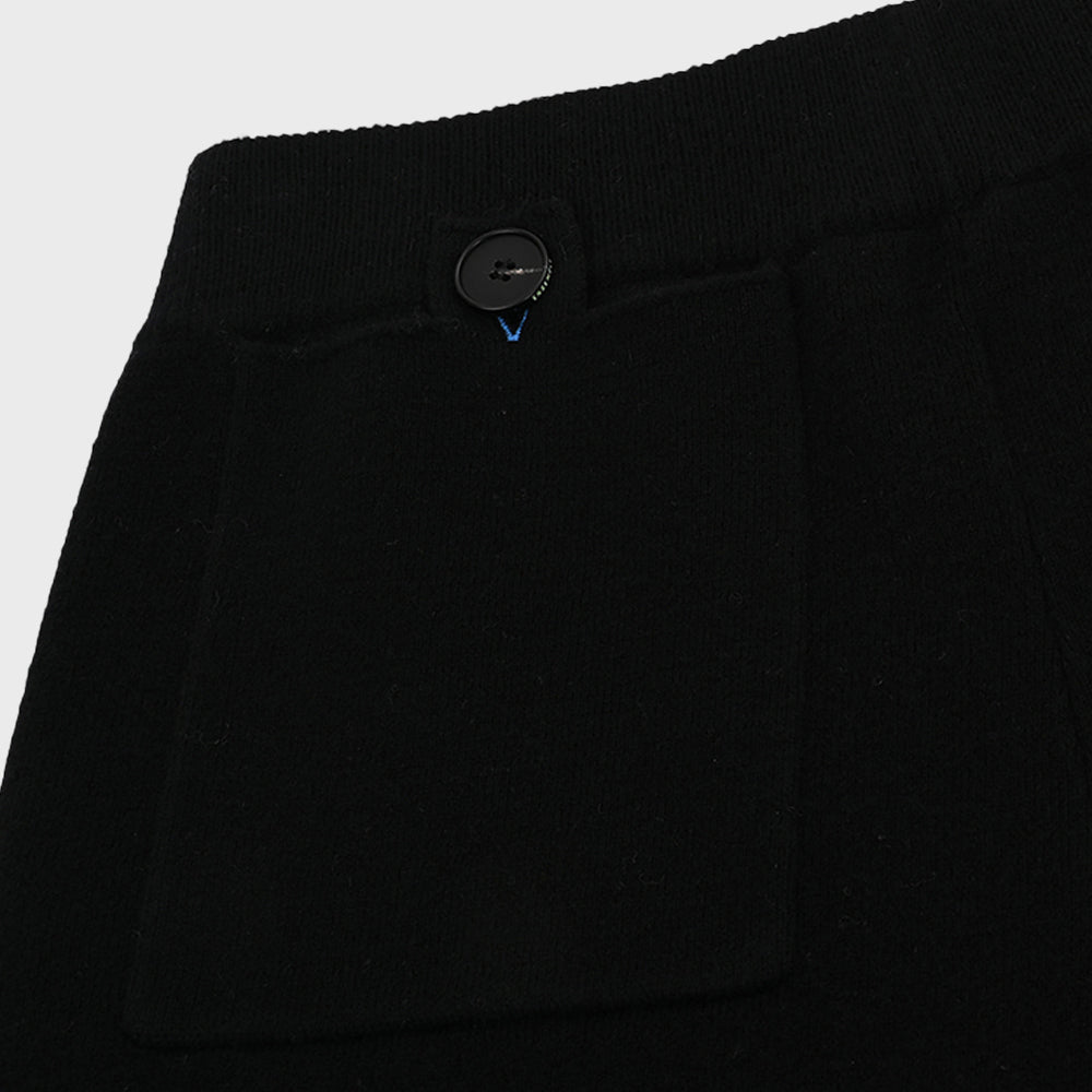 BUTTON POCKET SHORTS_VELVET BLACK