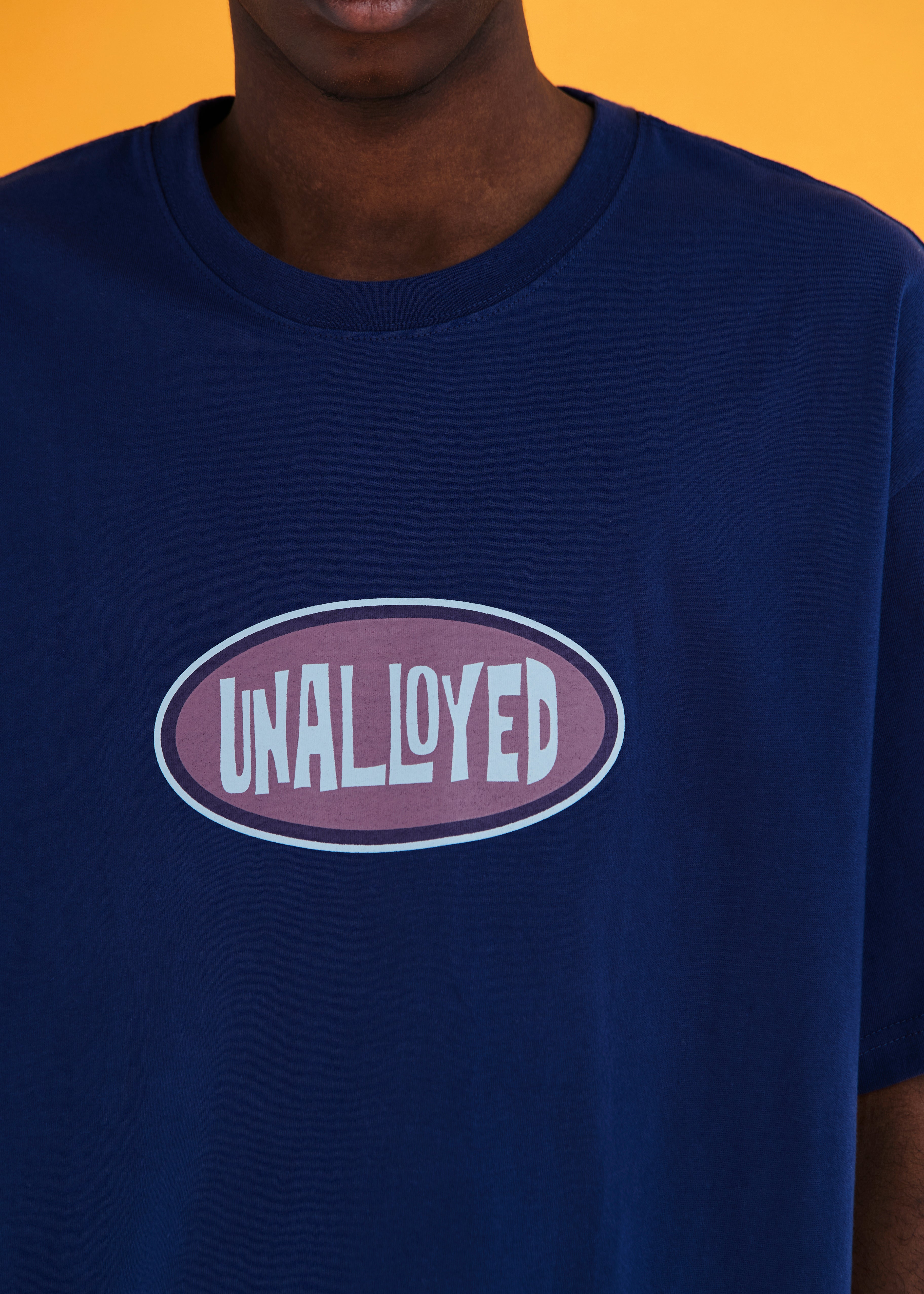 OVAL LOGO T SHIRT / NAVY