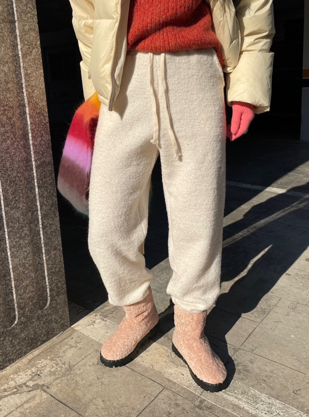 [Wool60%] Bukljoger Wool Elastic Jogger Pants Winter Pants