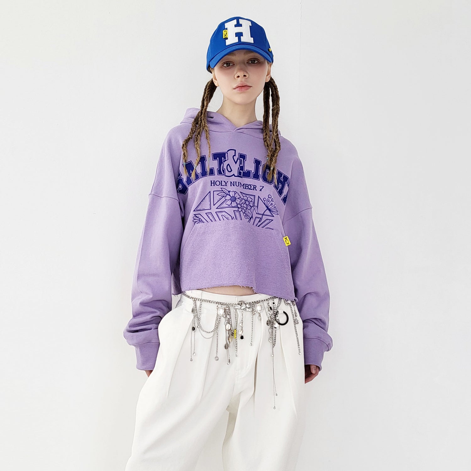 SALT & LIGHT CROPPED HOODIE_PURPLE