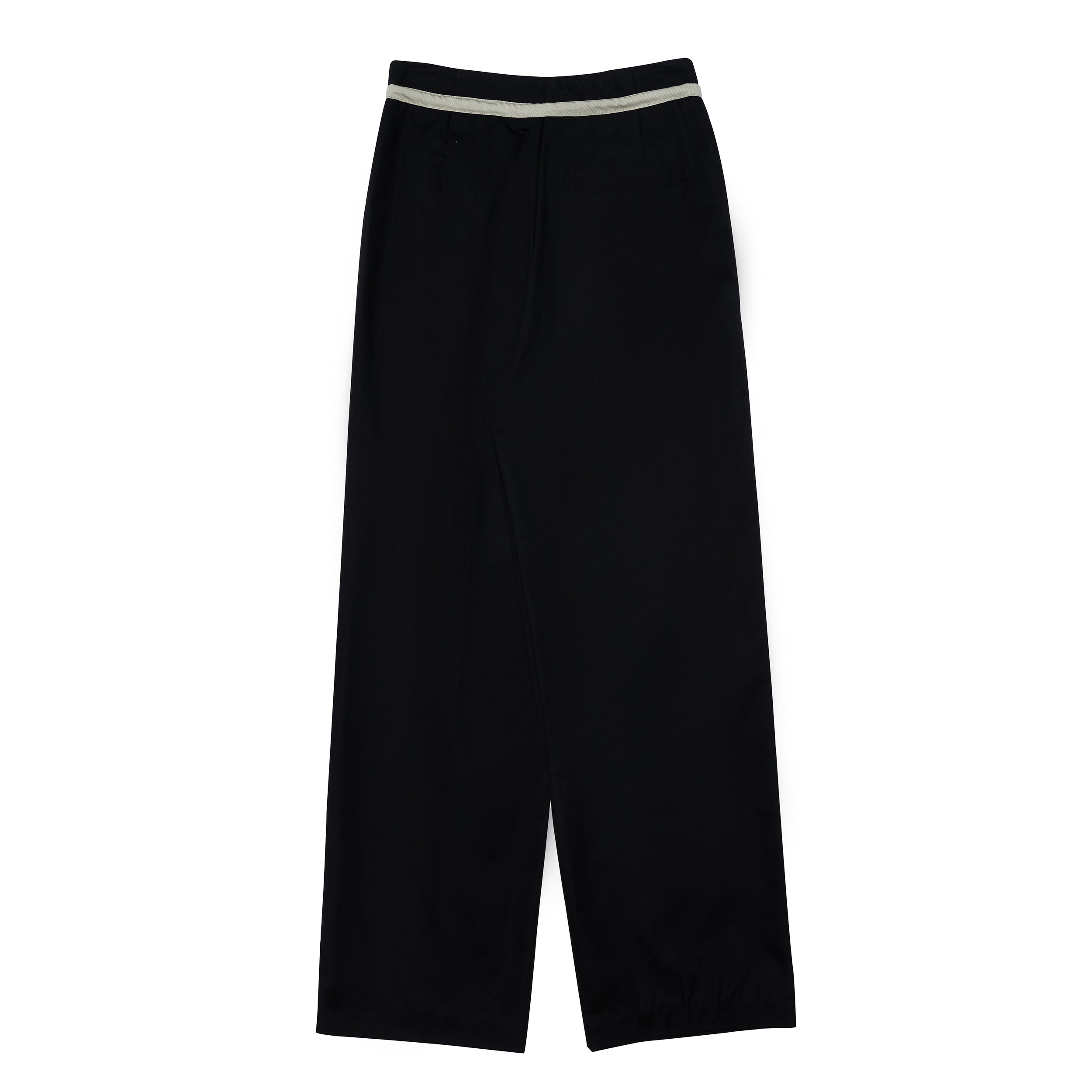 STRING LINE PANTS -BLACK