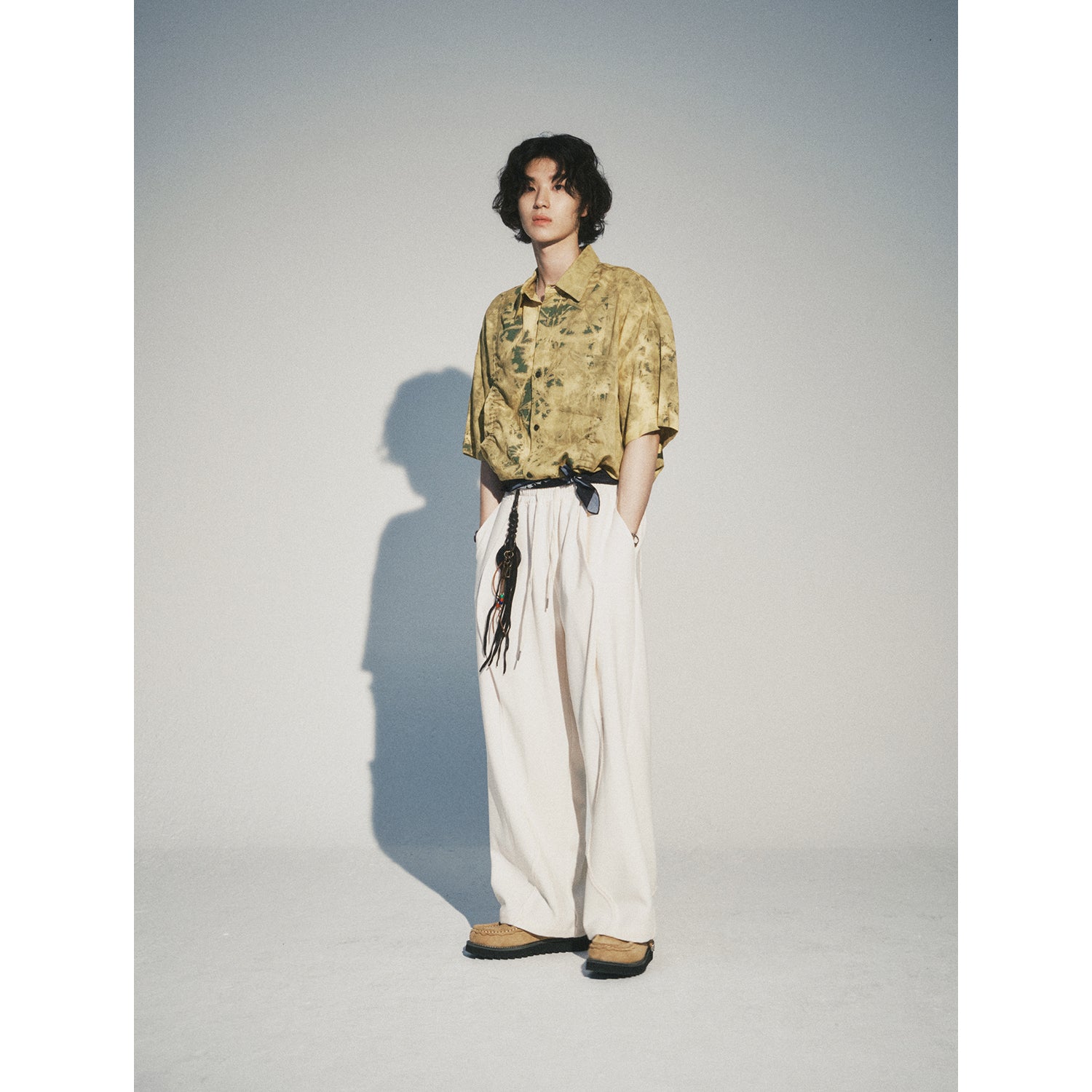 WEVERSE RELAXABLE BANDING PANTS_CREAM