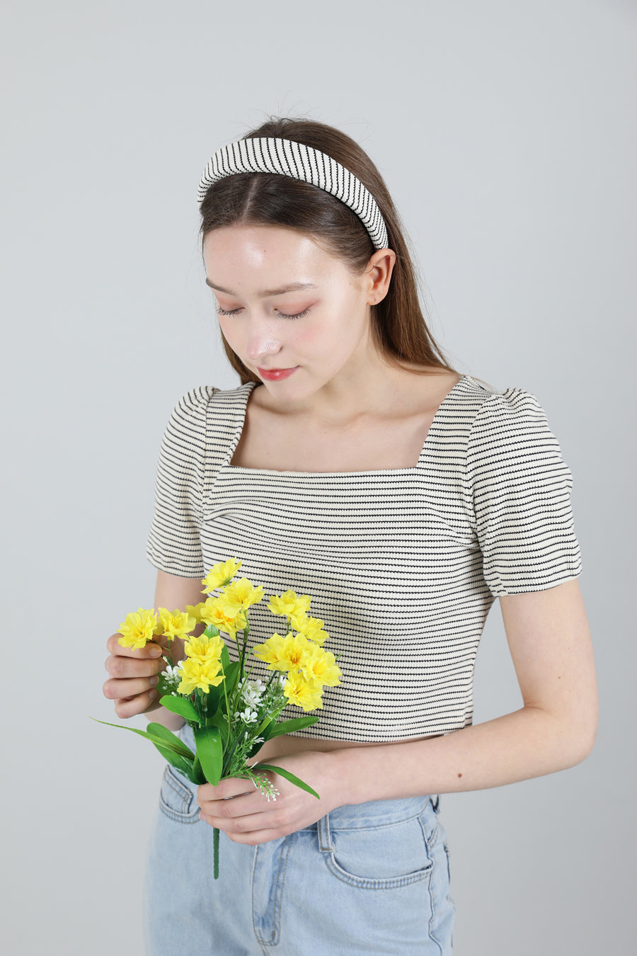 Stripe Puff T-shirt Ivory