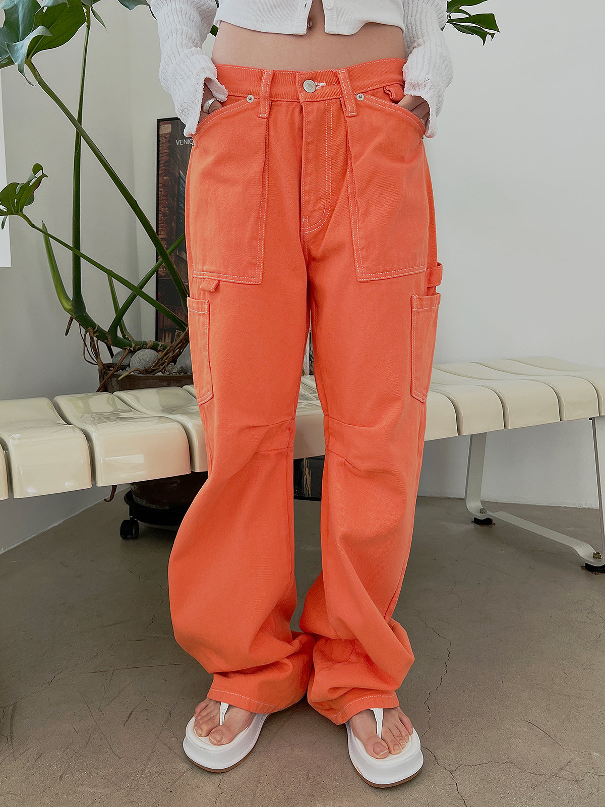 Carved Pigment Cargo Pants (3color)