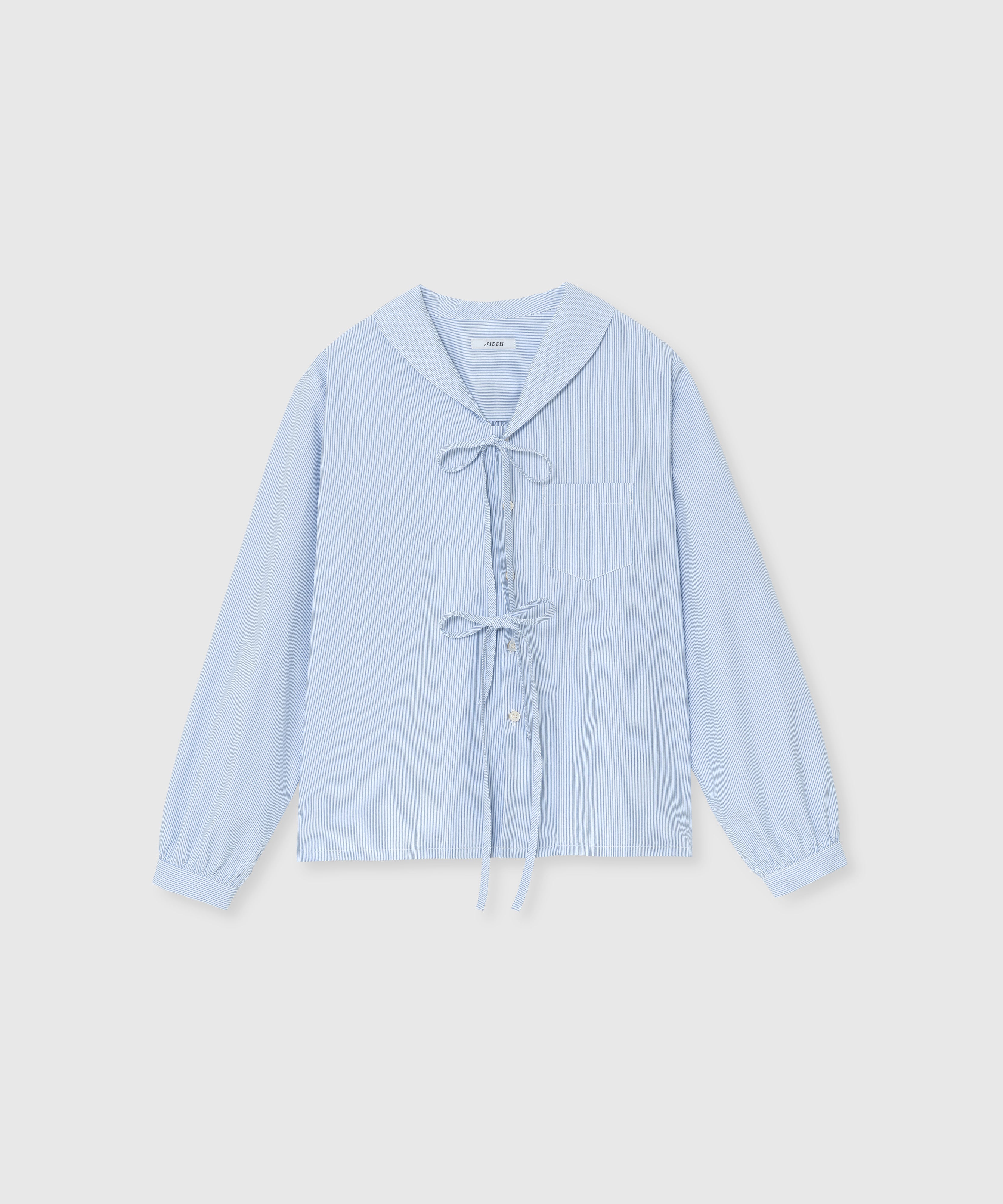 DOUBLE RIBBON SHIRT_Blue