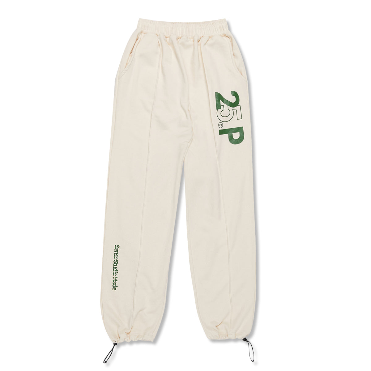 25P SENSE LOGO SWEAT PANTS_CREAM