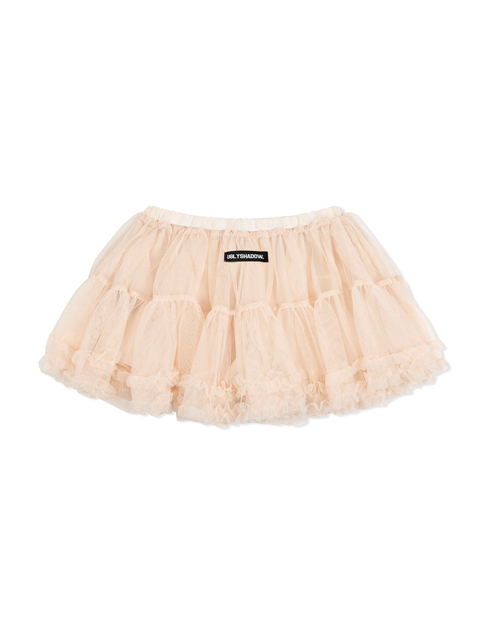 MESH FRILL CANCAN SKIRT(PEACH)