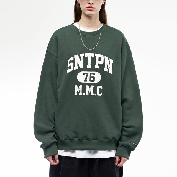 SP SNTPN LOGO CREWNECK-ASH MELANGE