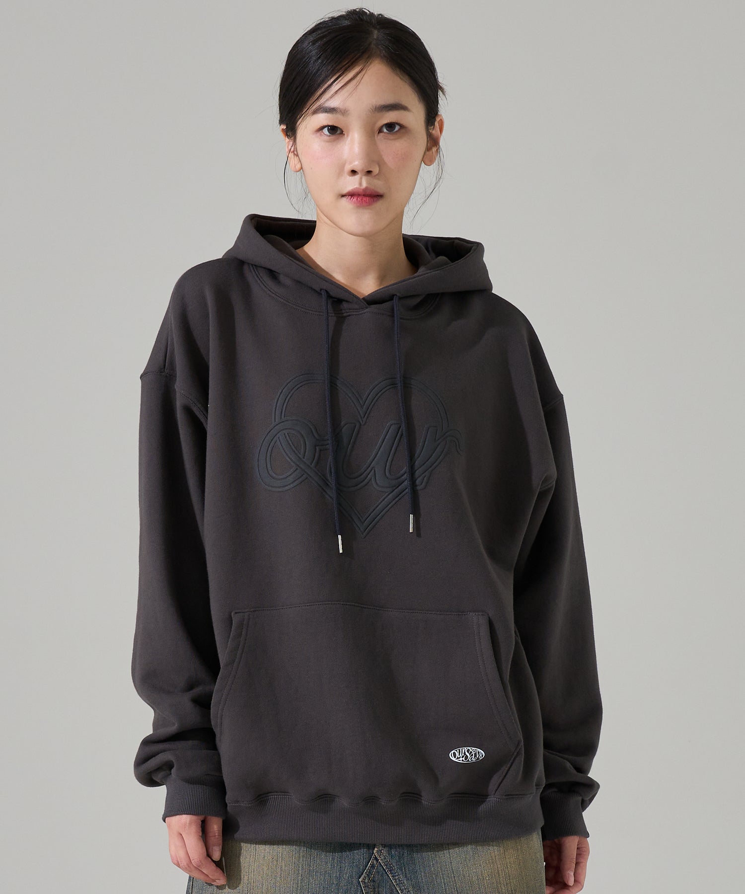 Our Heart Hoodie Charcoal