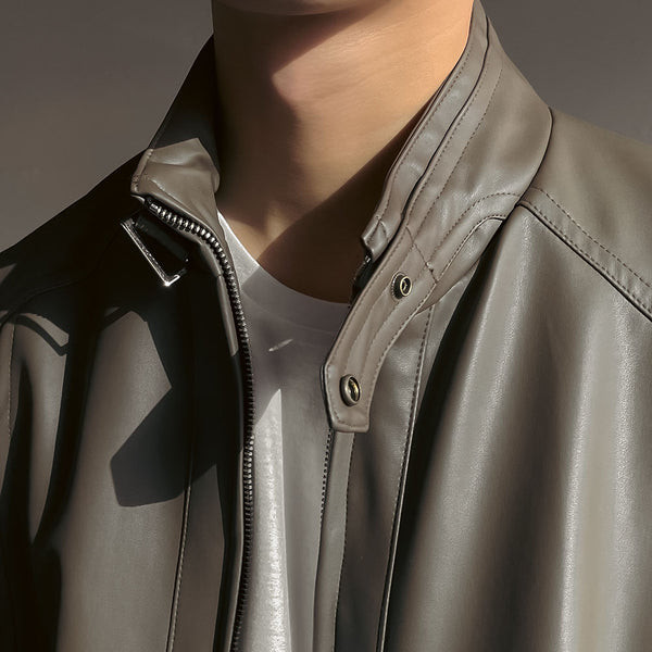 ASCLO Detail Leather Jacket (3color)