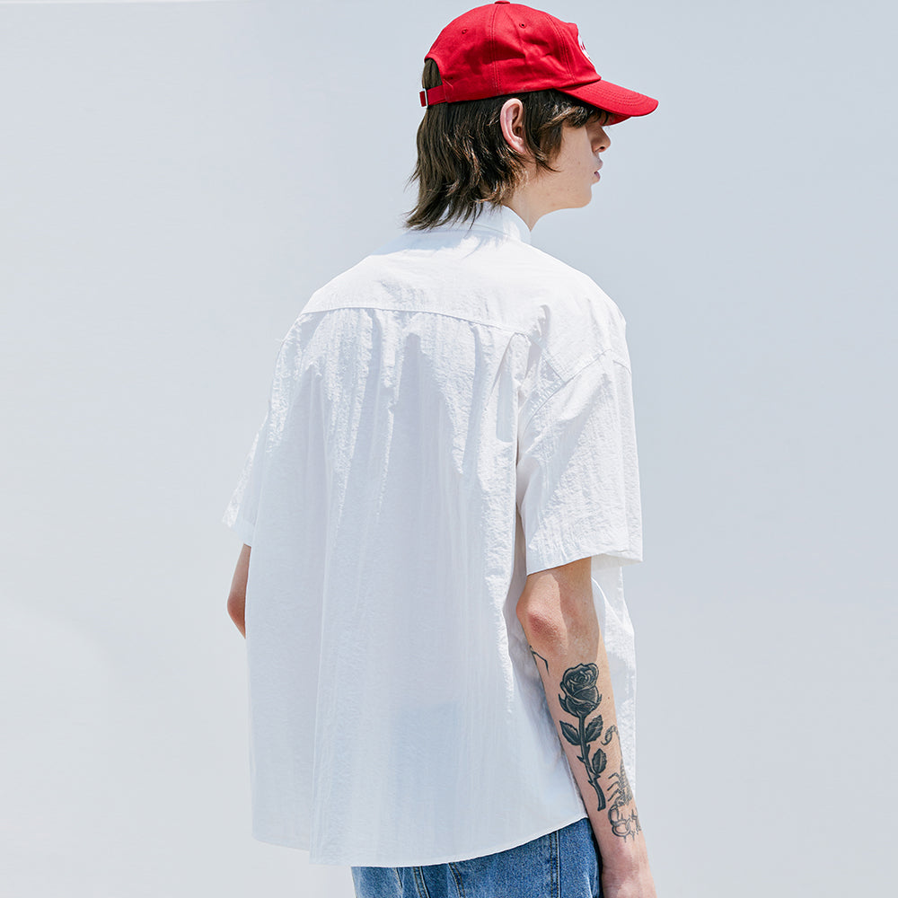 2ND TYPE TRUCKER NYLON SHIRT WHITE