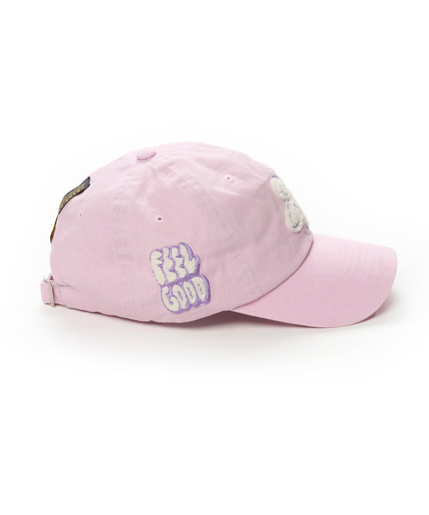 GRAFFITI FLOWER PIGMENT BIOWAHED BALL CAP PINK / BLACK