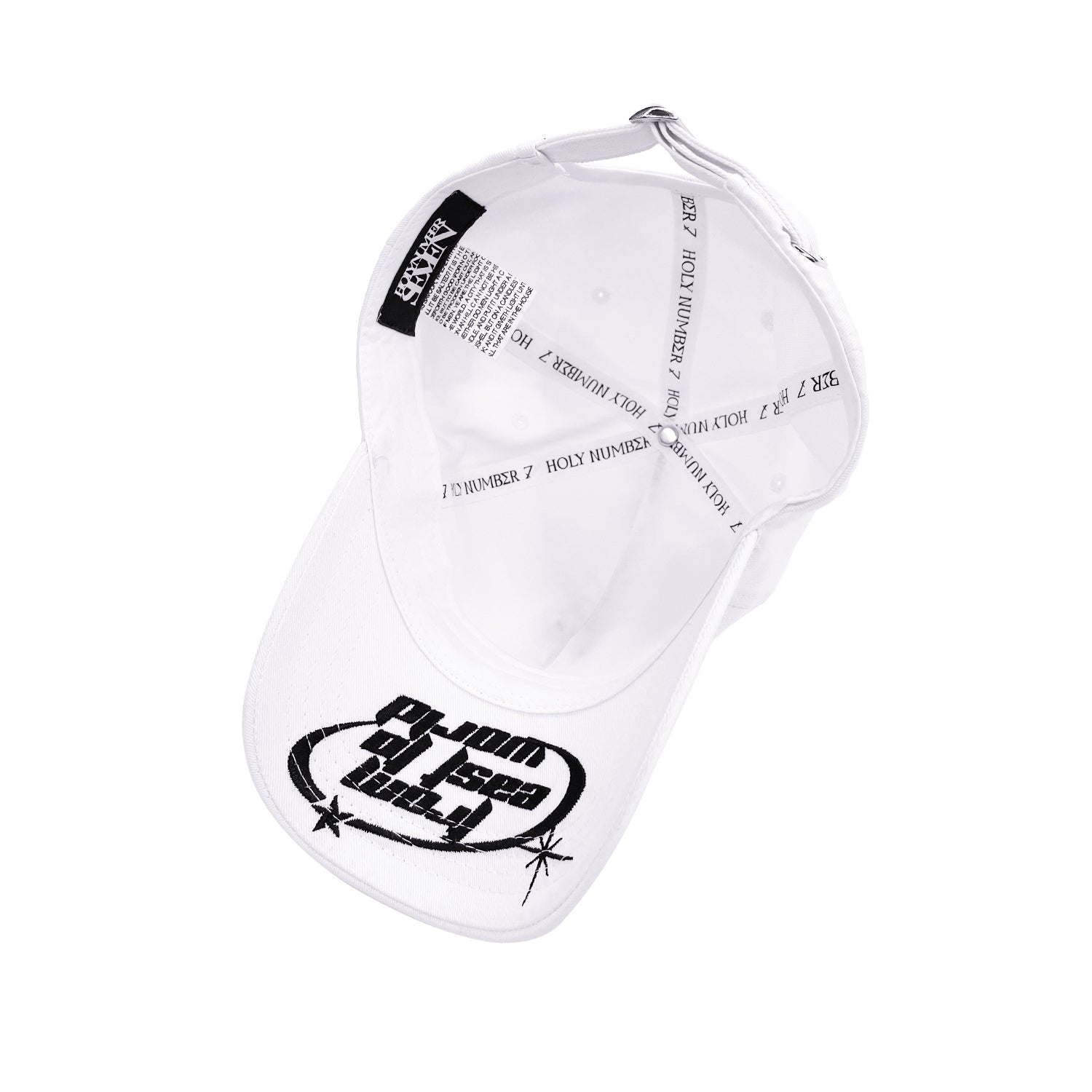 HOLYNUMBER7 X DKZ SIMPLE BALL CAP_WHITE