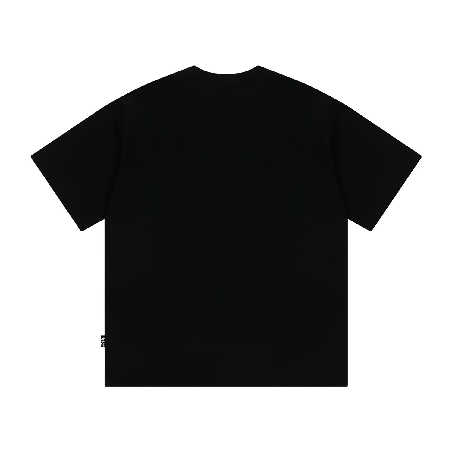 flower leaf logo t-shirts - BLACK