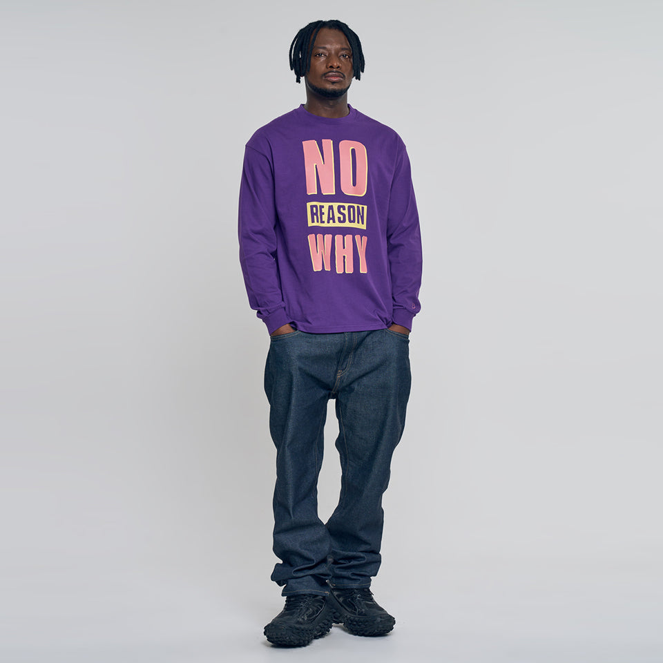 No Reason Why' Long Sleeve Shirt Purple