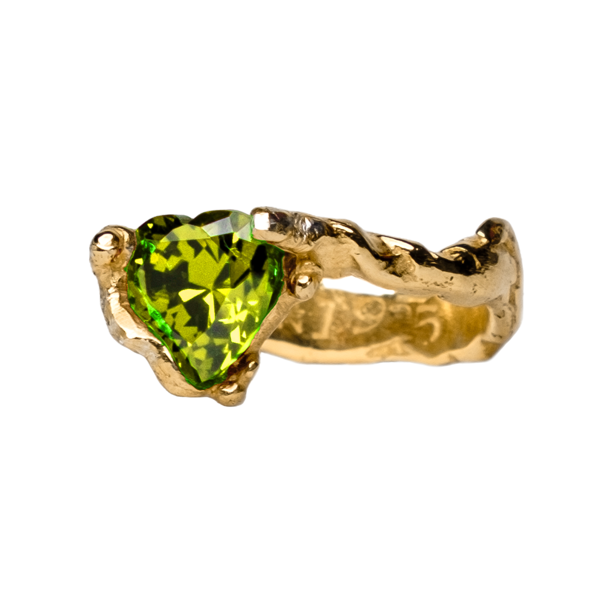 Gold-Plate Signature Heart Ring (Standard)