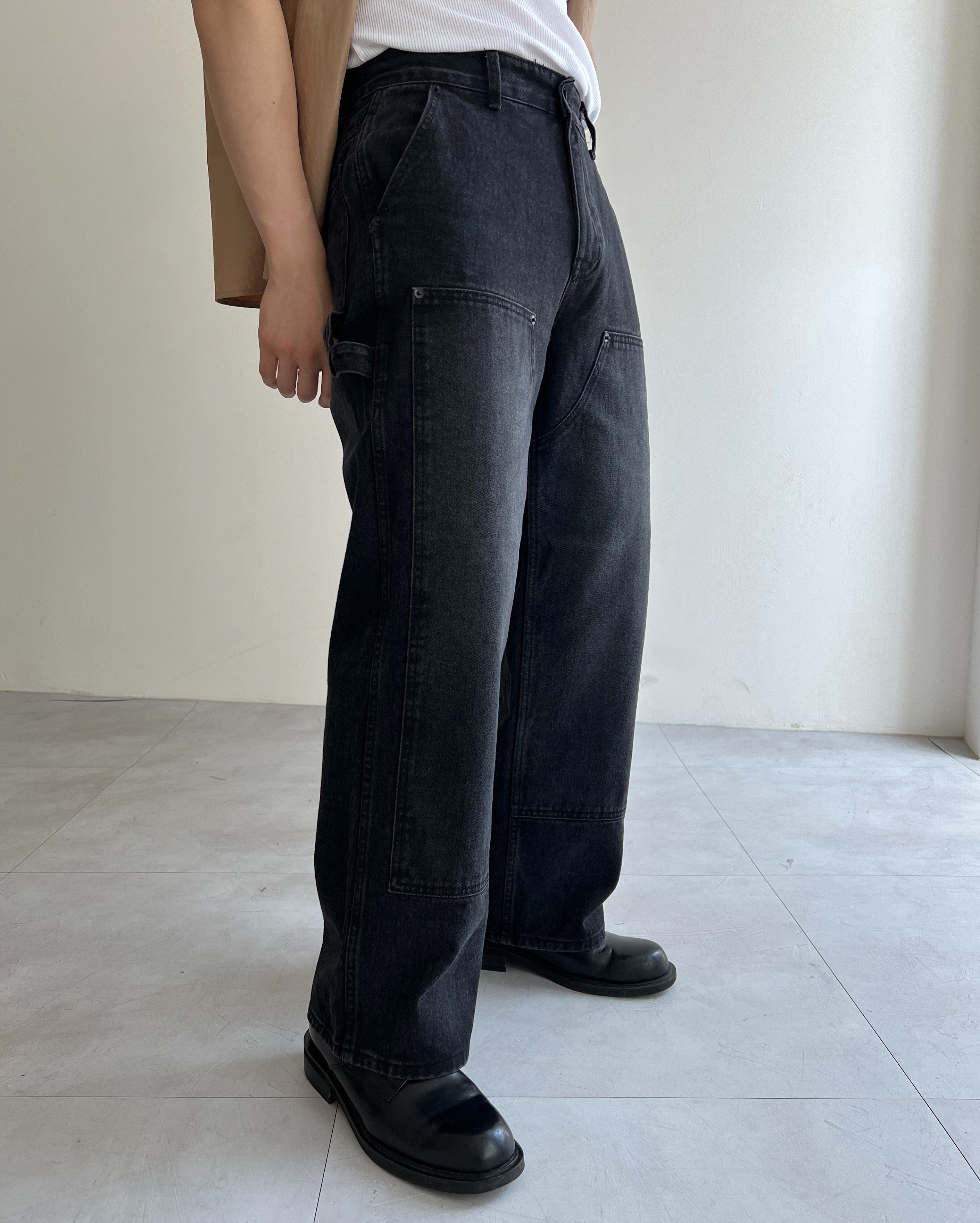 carpet denim pants(2colors)