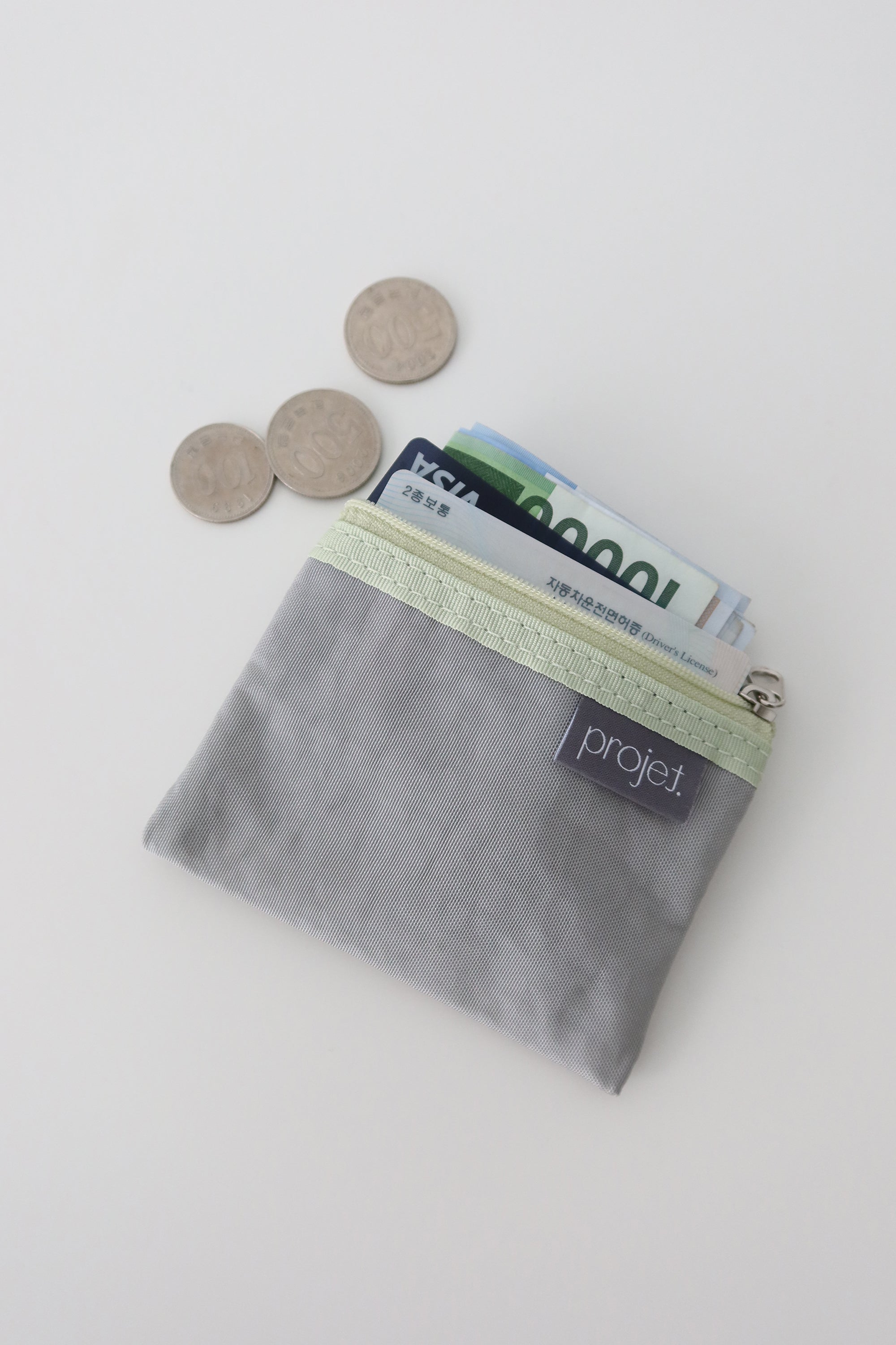 flat card pouch (light grey)