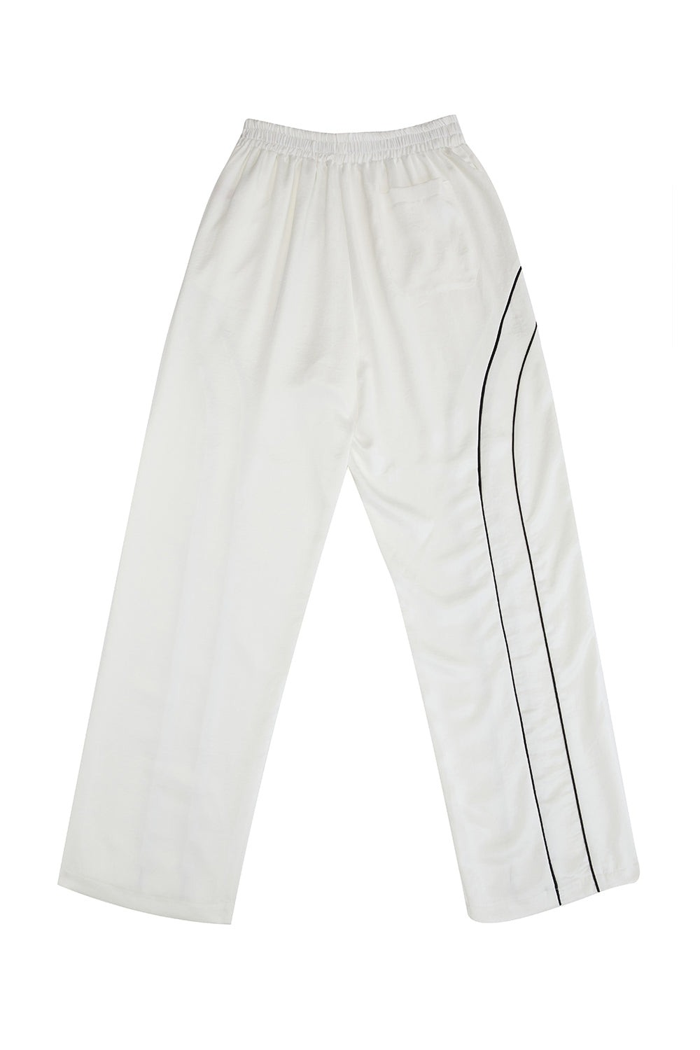 SATIN LINE PANTS_WHITE