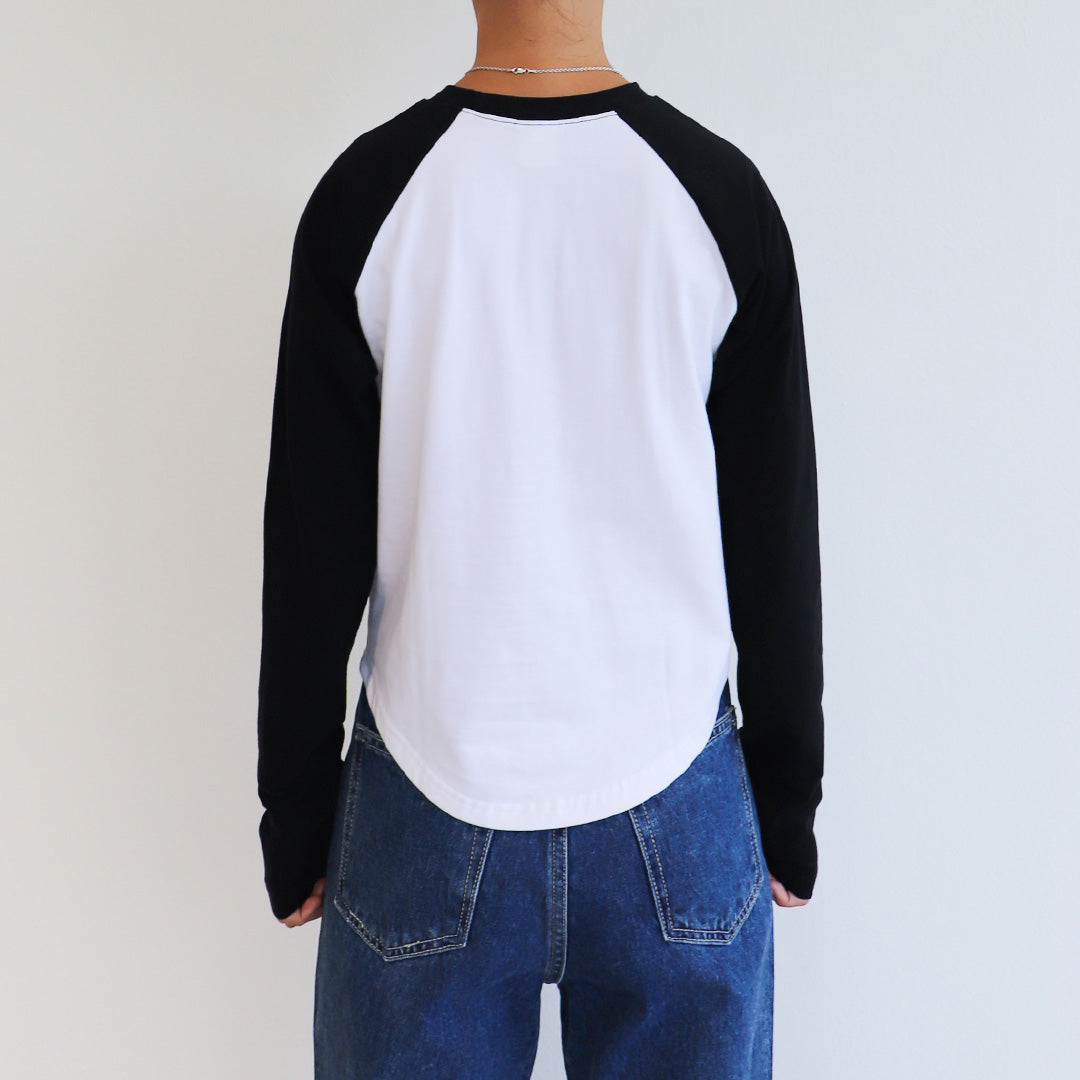 HUNGRY PANDA Raglan long-sleeved (WHITE)