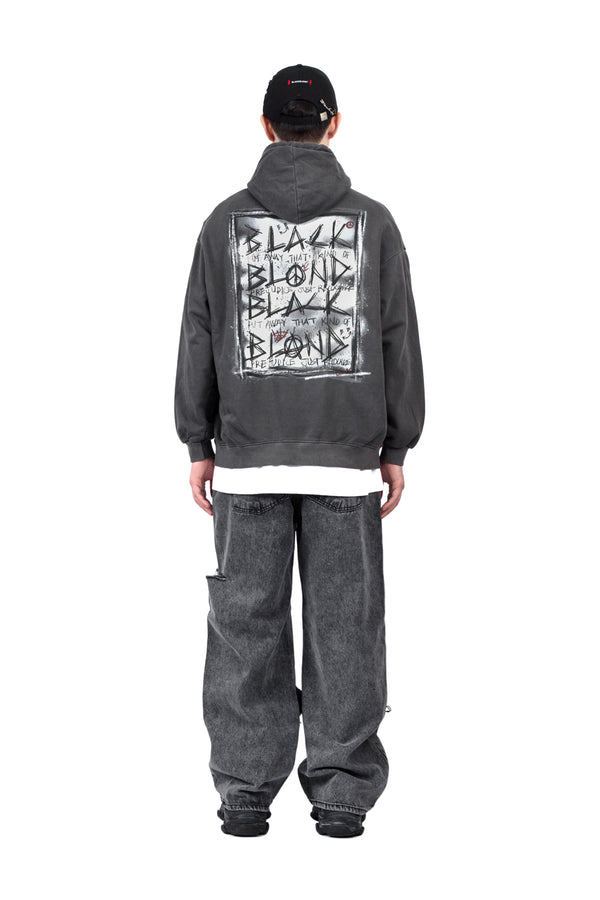 BBDディソーダーフーディー / BBD Disorder Pigment Hoodie (Charcoal)