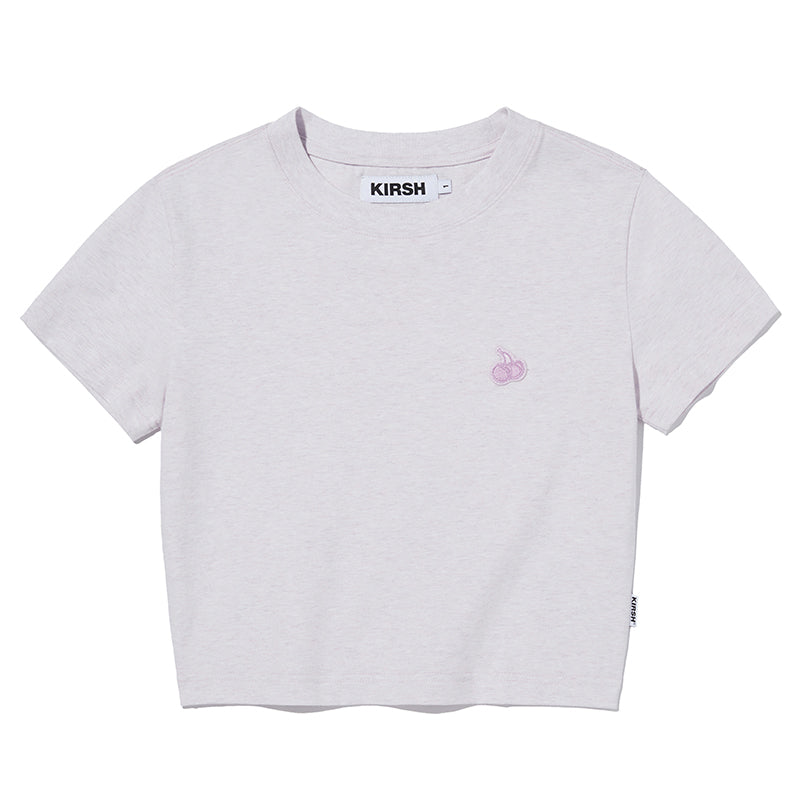 SMALL CHERRY CROP T-SHIRT [LAVENDER]