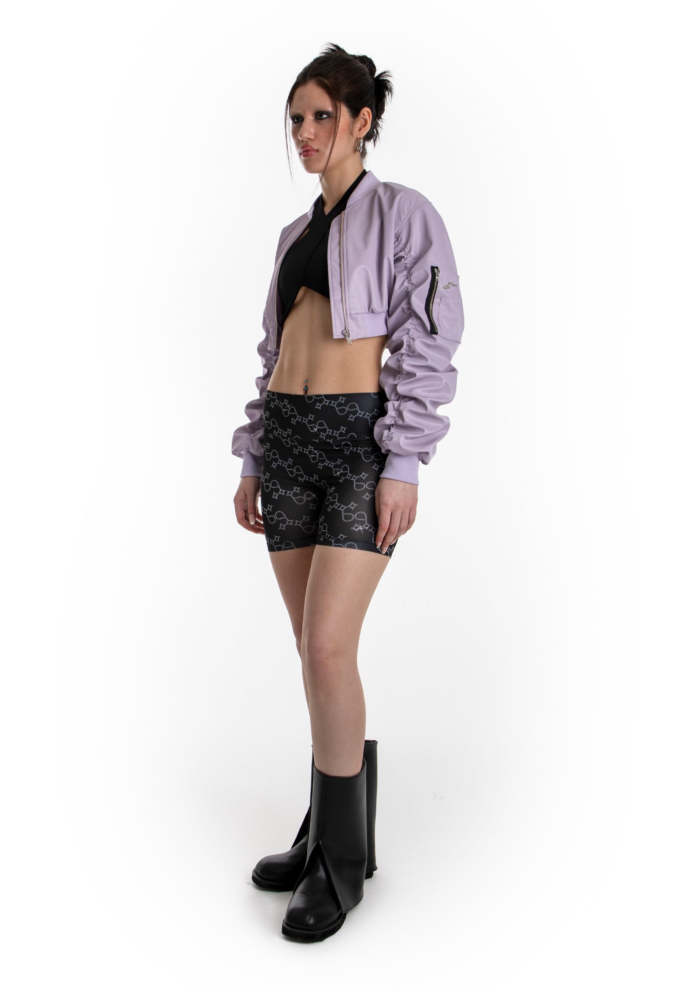 CROP BOMBER JACKET