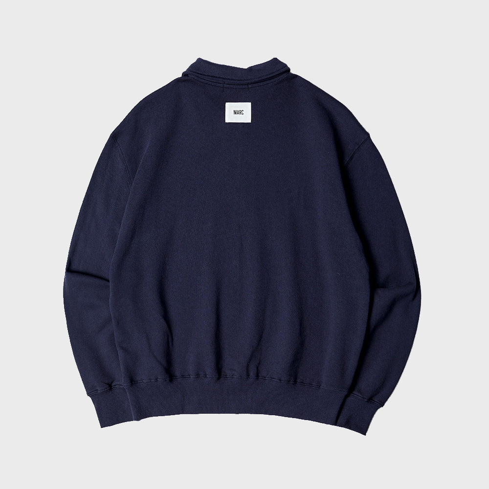 NAPA VALLY COLLAR HALF ZIP UP (NAVY)