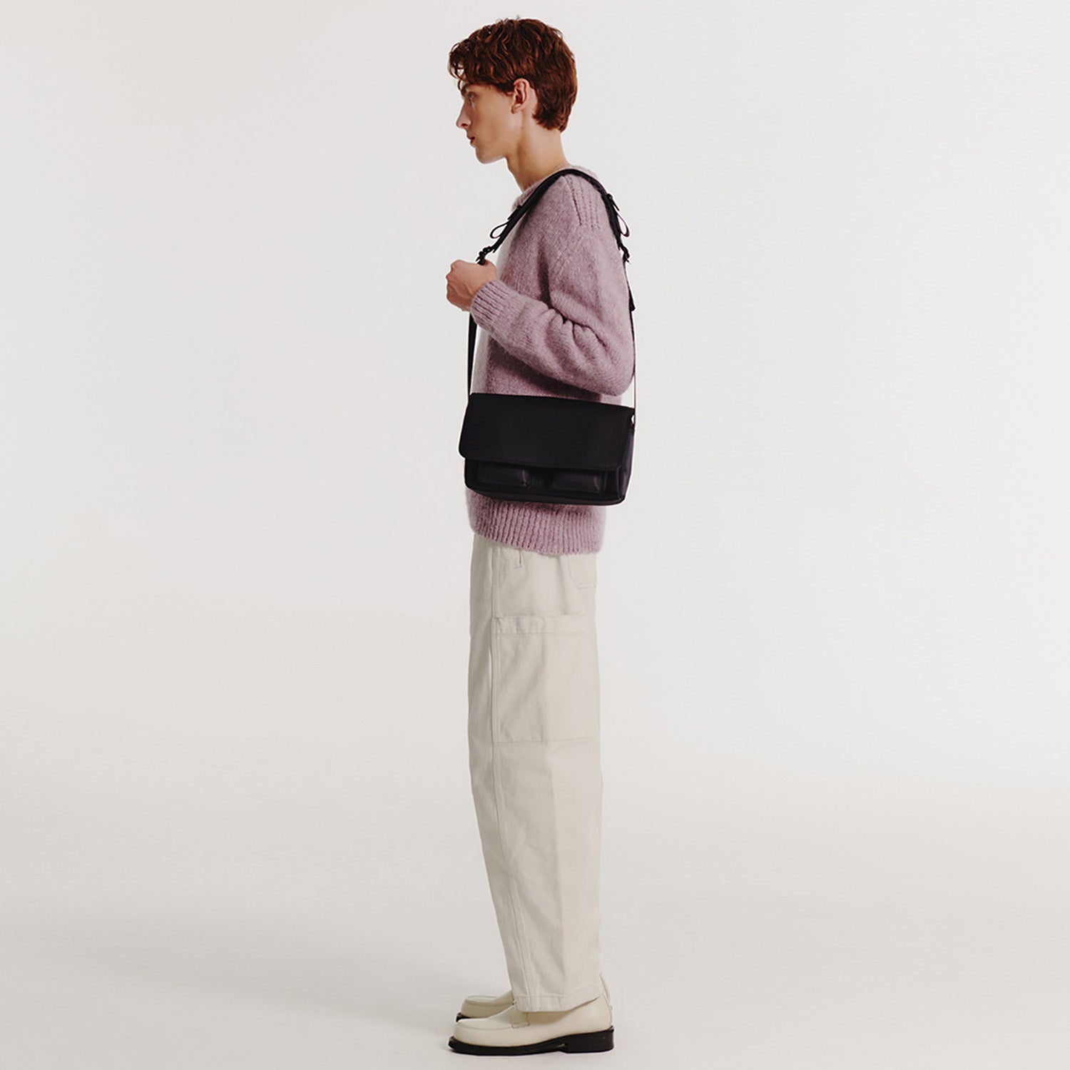 [Z Flip Edition] 2-Pocket Nylon Crossbody Bag