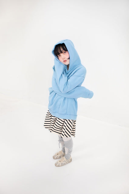 DIVIDED short hoodie_sky blue