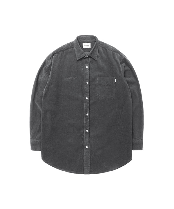 GB Corduroy Oversize Shirt (Charcoal) X