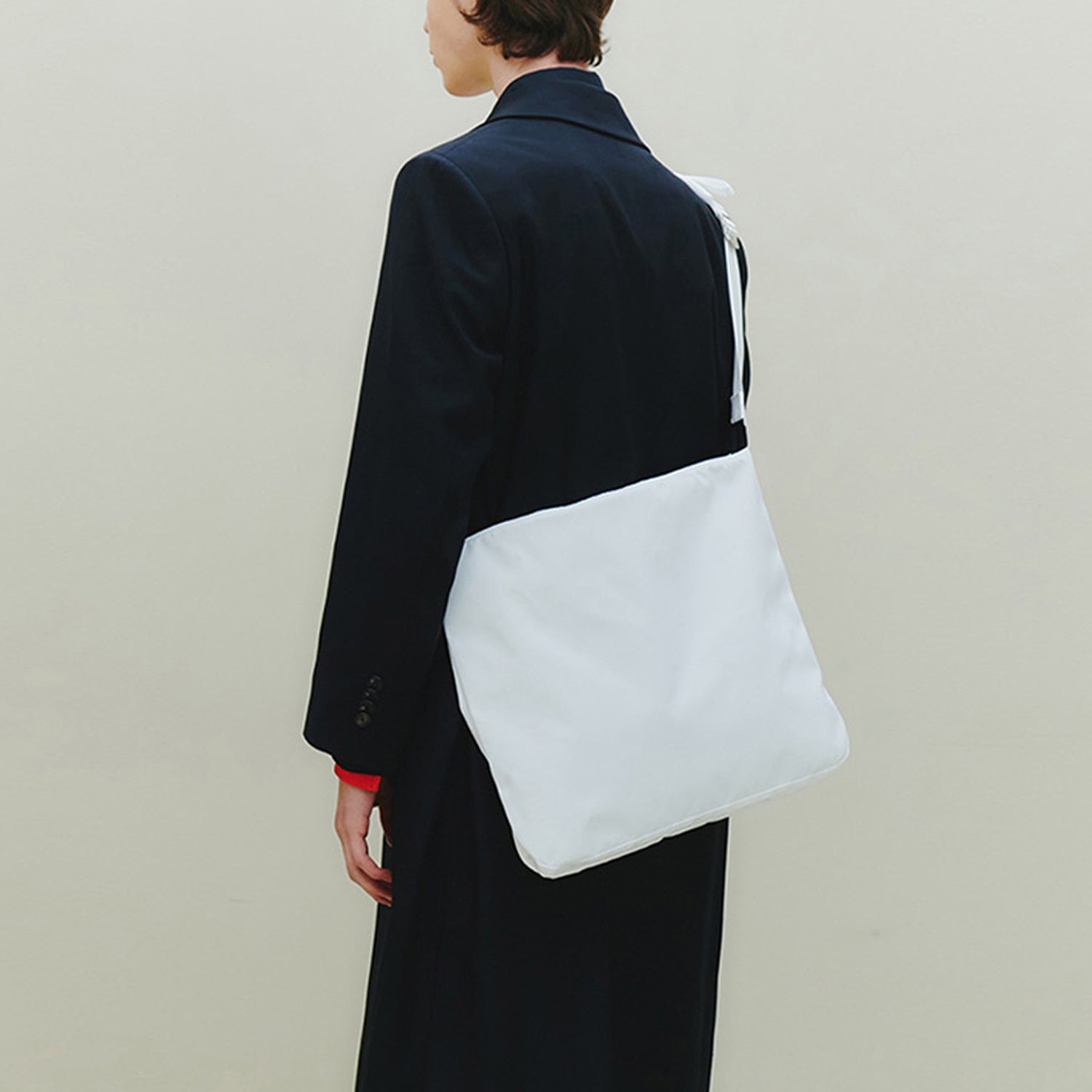 Signature Strap Crossbody Bag (White)