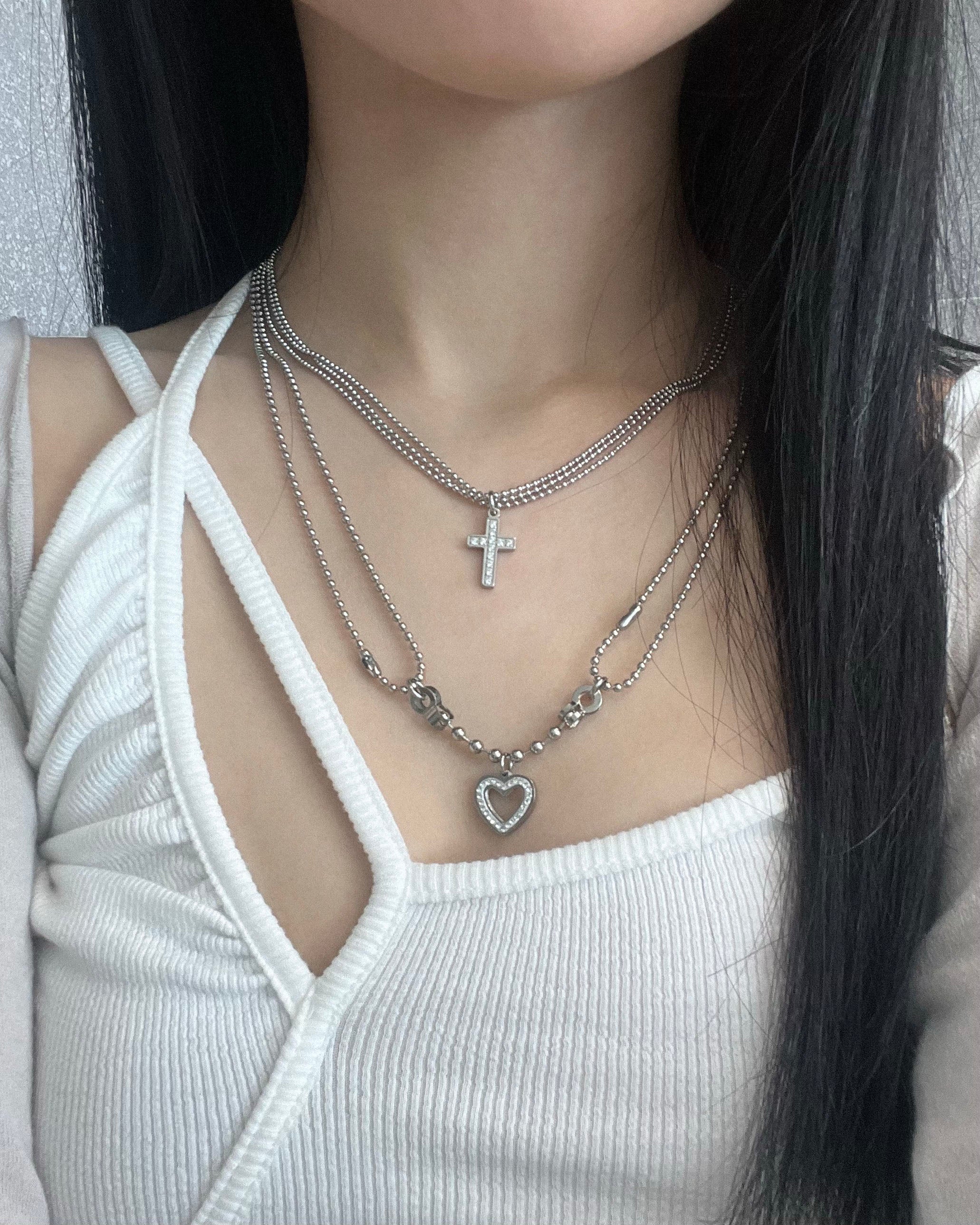 Cubic Heart Necklace