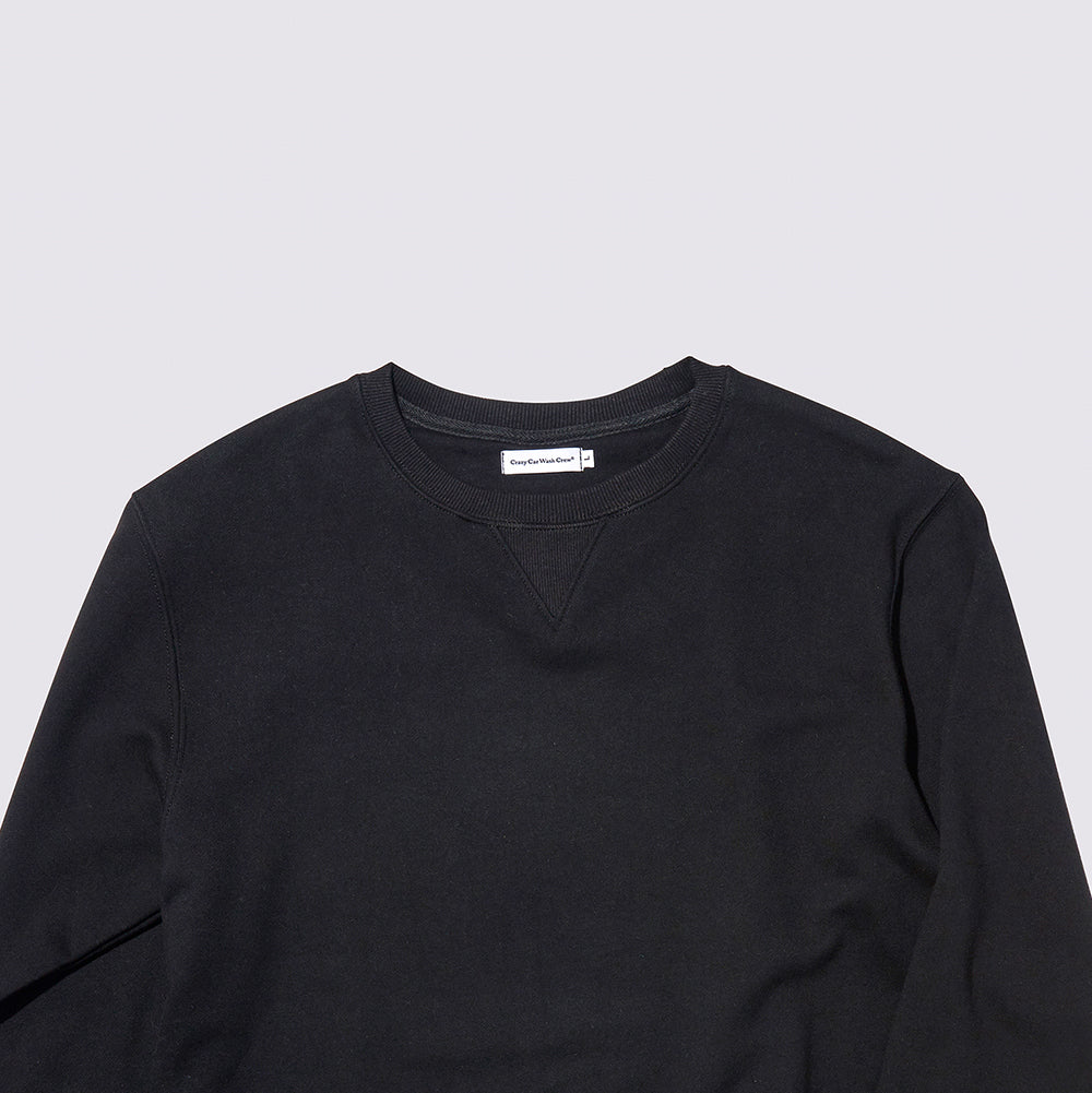 CCWC SPONGE STITCH SWEAT SHIRTS BLACK