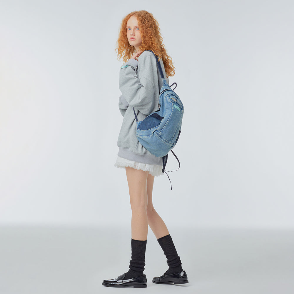 Denim tiny backpack