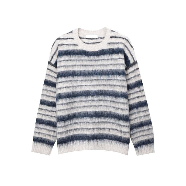 ASCLO Wool 60% Mohair Border Knit (4color)