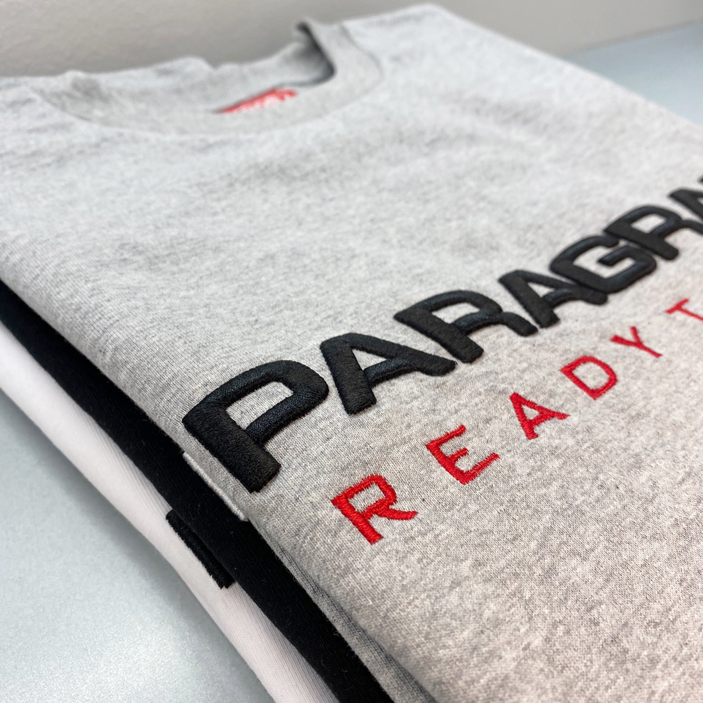 paragraph ready embroidery long T 3color