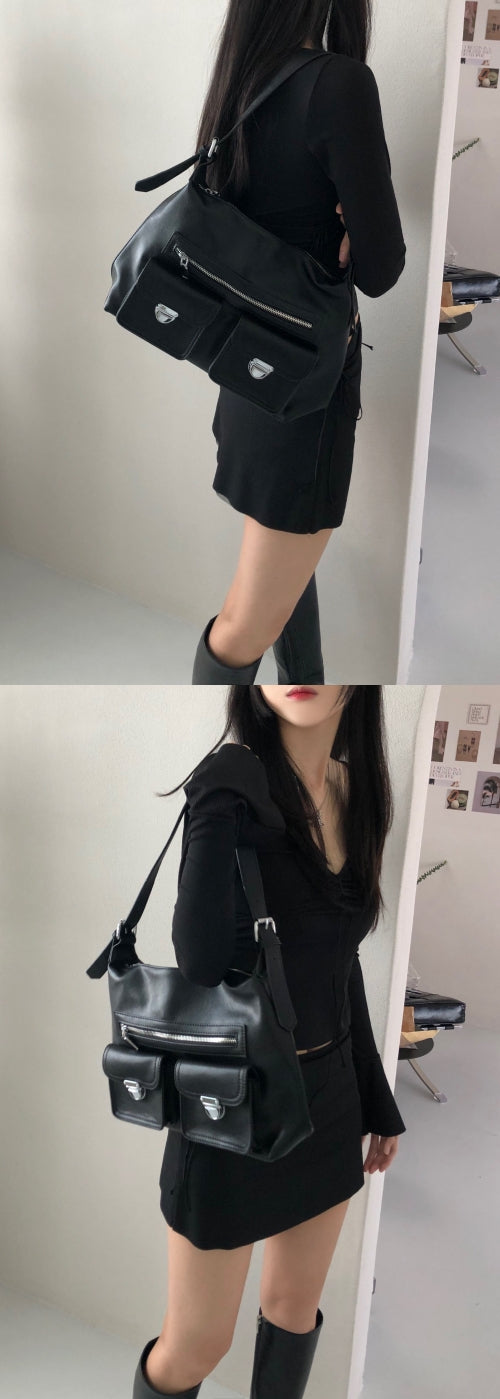 Two-Pocket Shoulder Bag (one color)
