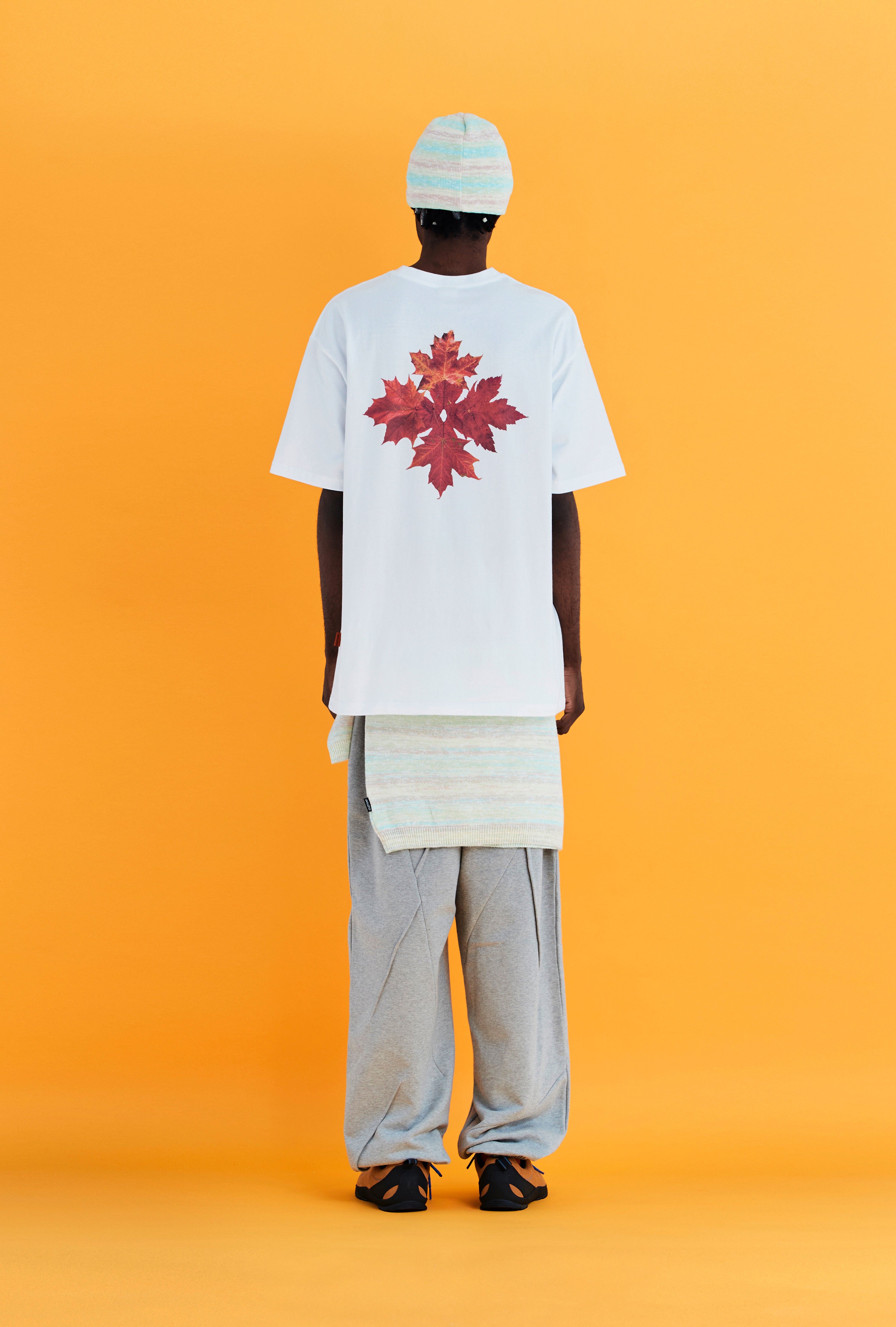 LOGO LEAF T SHIRT / WHITE