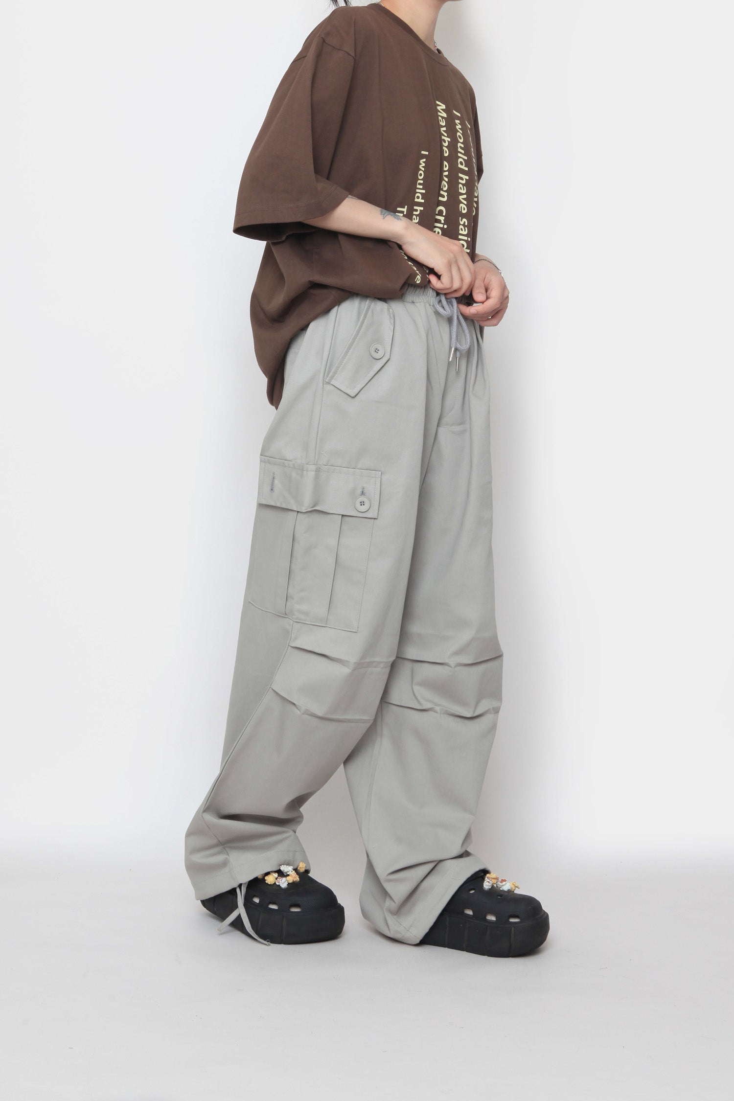 Button Pocket Cargo Pants