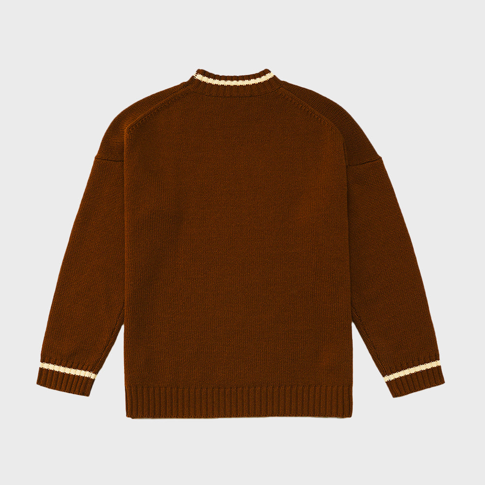 UNIFORM PULLOVER_BROWN