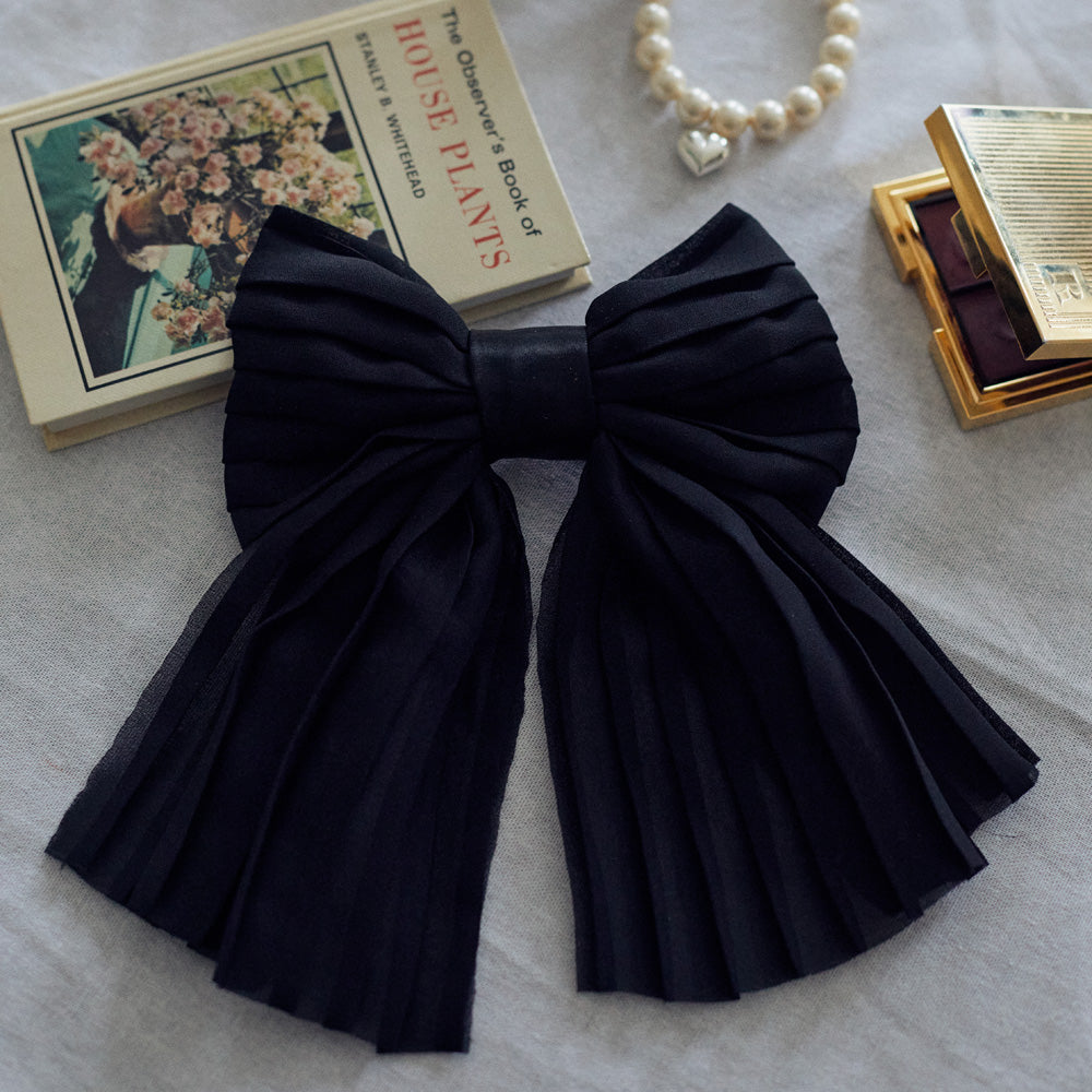 Pleated Chiffon Ribbon Hair Pin