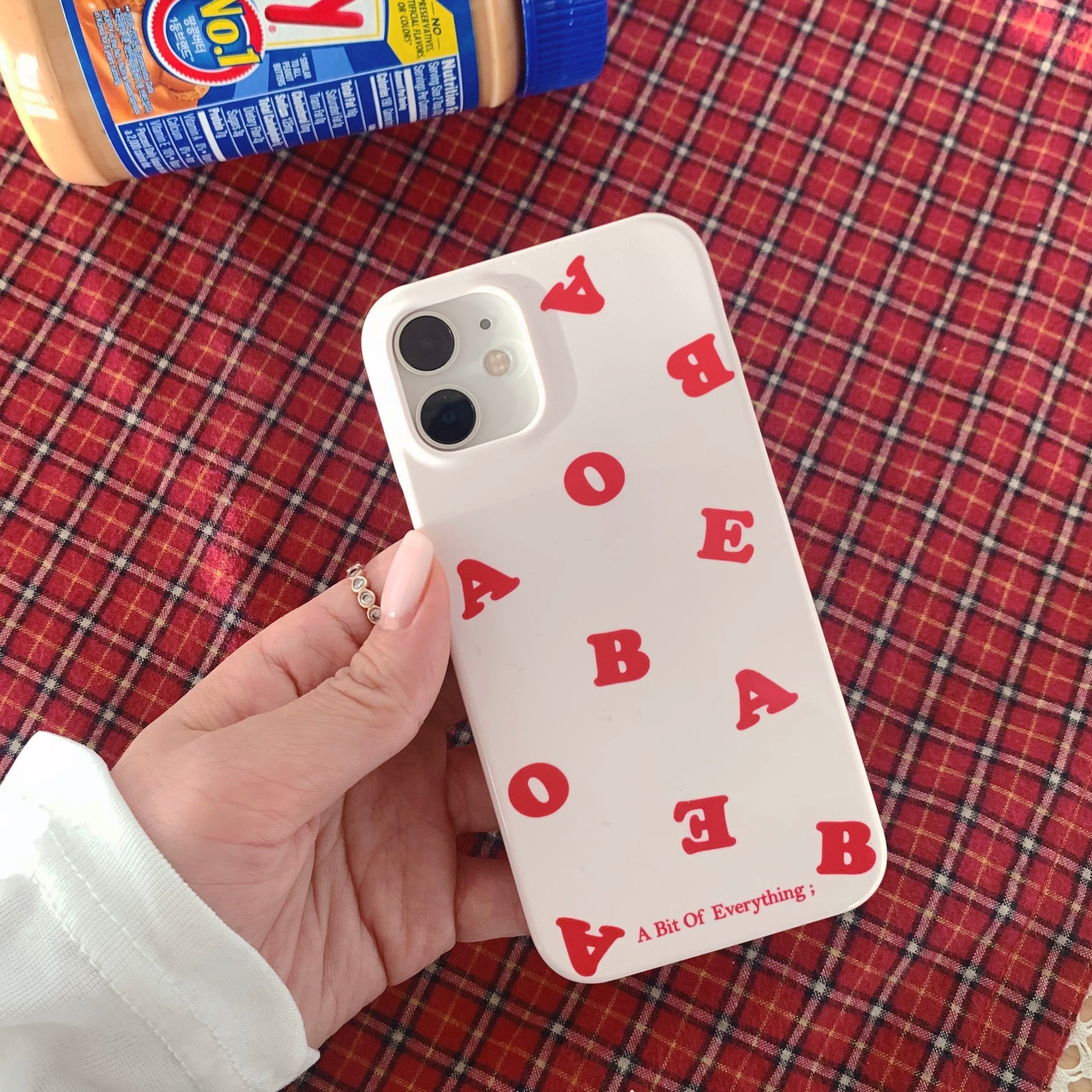 PINKCREAM AND RED LOGO HARD CASE (GLOSSY)