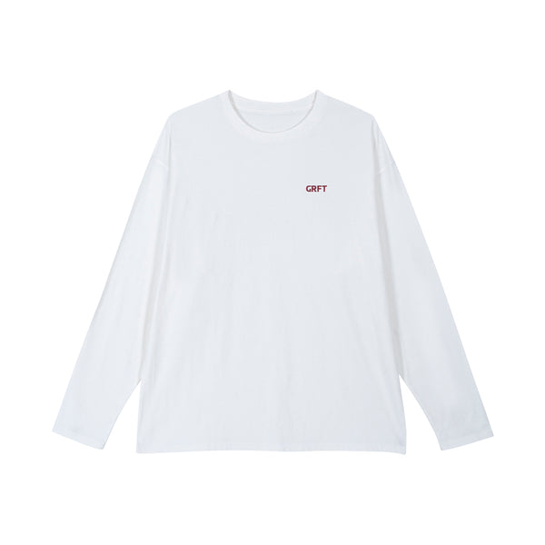 [GRFT]ロングスリーブTシャツ/[GRFT] GRFT LONG SLEEVE TEE (WHITE)