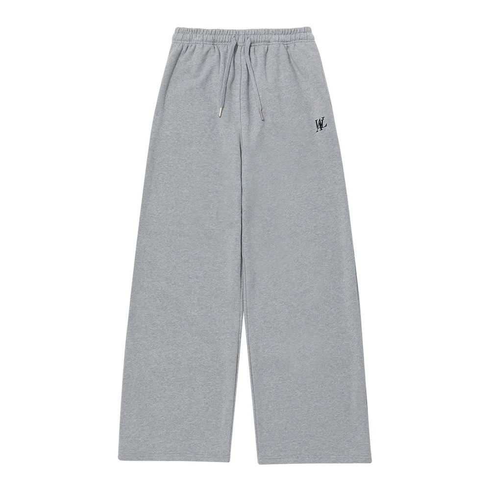 Signature relax wide pants - GREY